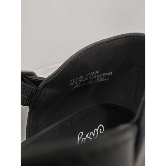 NEW NO BOX SIZE 7 WIDE - Easy Street Justina Sandal Heel Ankle Strap Closed Toe - Picture 6 of 7